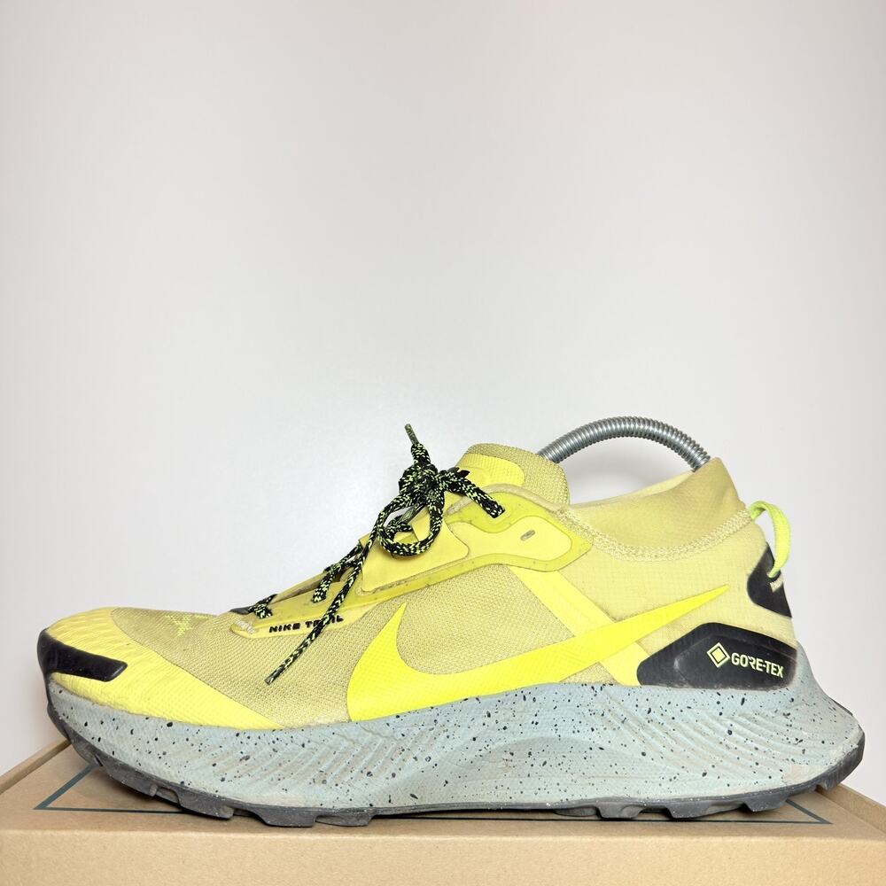 Nike Pegasus Trail 3 Gore-Tex Yellow Blue Mens 11 Trail Running Shoes Waterproof